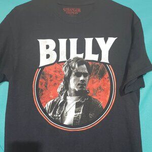 Black & Red Stranger Things Billy T-Shirt, Size L